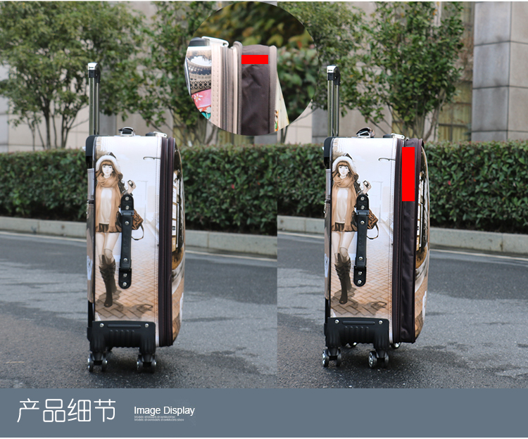 Xe đẩy phổ quát 24 inch nữ dễ thương nhỏ tươi vali nam 26 inch mật khẩu hộp vali 28 inch hành lý cặp kéo