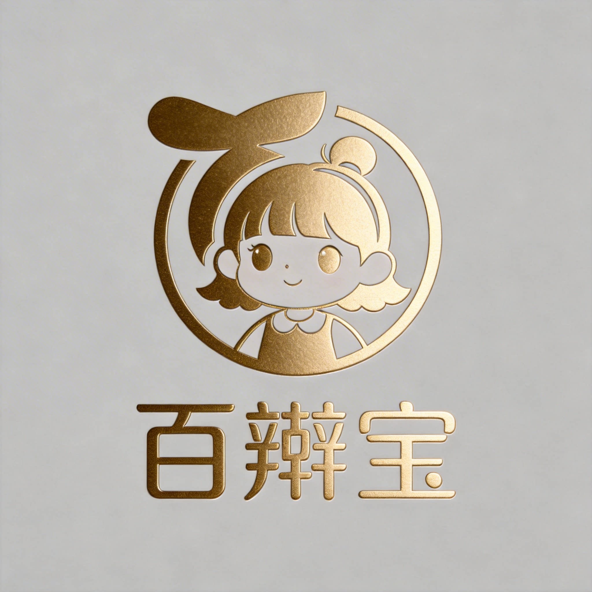 百辫宝定制发饰礼盒的LOGO
