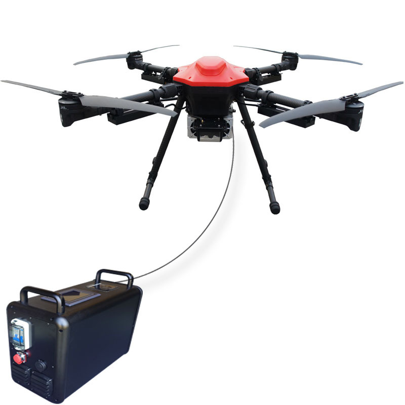 Lighting Tethered Drones for Emergency Rescue, Aerial Lighting Signal Relaying, Outdoor Activities, and Construction Lighting