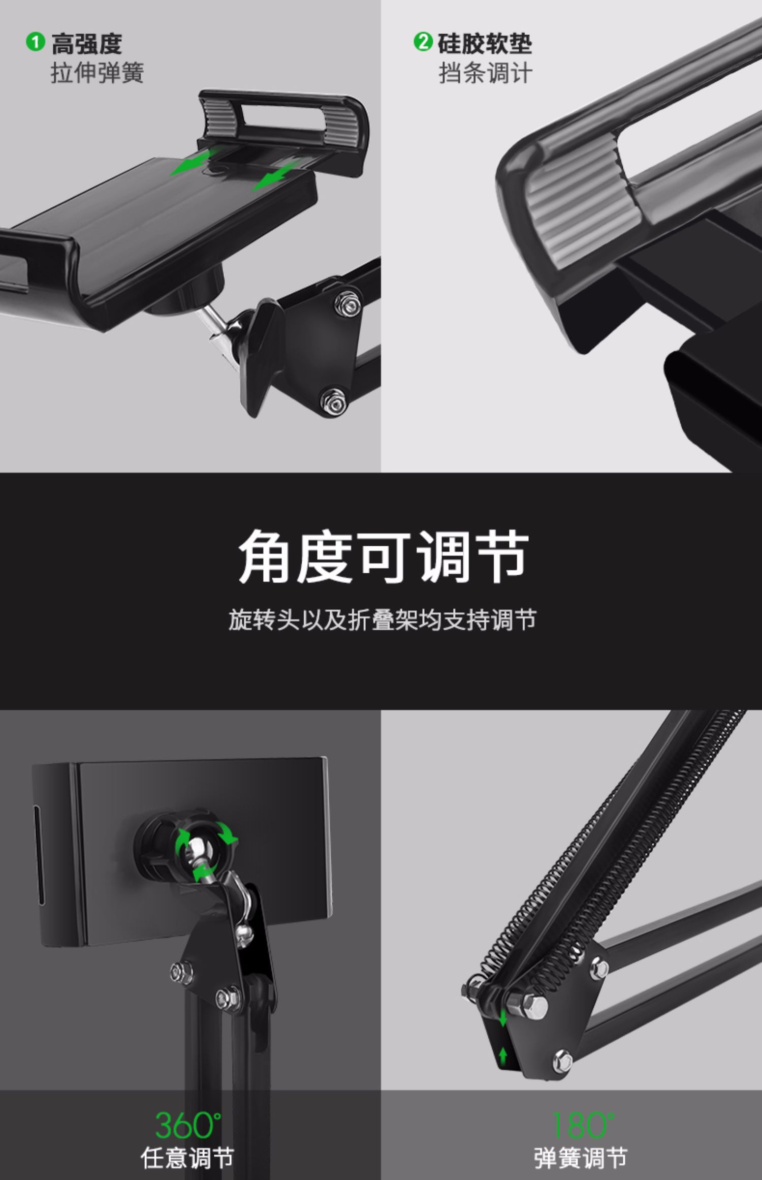 Lười biếng điện thoại di động đầu giường xem phim TV tạo tác Thư mục phẳng IPad mạng phổ quát đỏ trực tiếp chân máy đứng đa chức năng chụp ảnh hỗ trợ nâng gimbal - Phụ kiện điện thoại di động giá để điện thoại trên ô tô