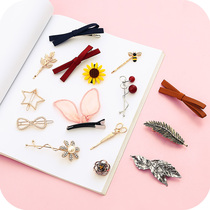 Net red bangs hair clip hair clip hair clip headdress female clip word clip bb clip ins top clip Korean girl