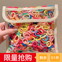 Childrens cute baby thumb hair band little girl ties her hair without hurting her hair. Girls elastic and good hair rope headband.