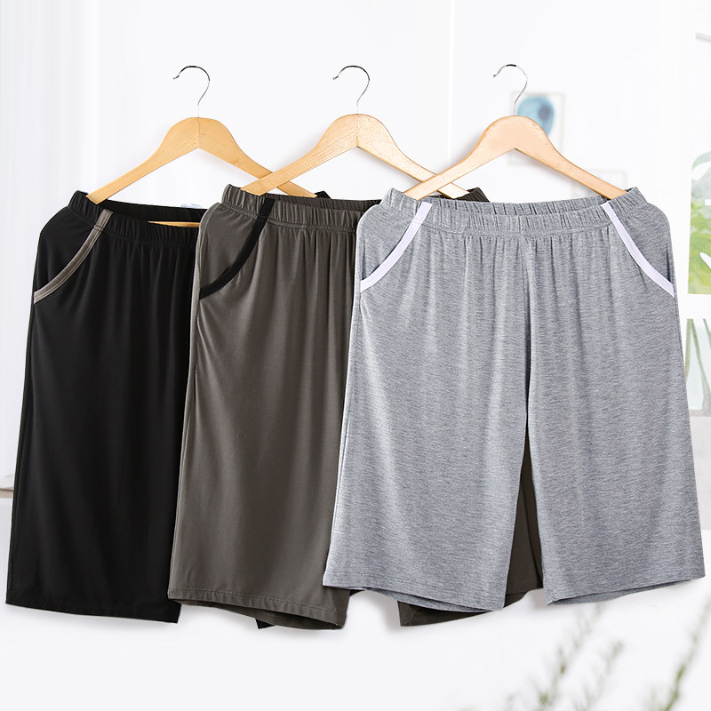 Summer New Pint Sleeping Pants Men's Home Shorts Thin models Modale loose large size 50% Ice Sport At-home Pants