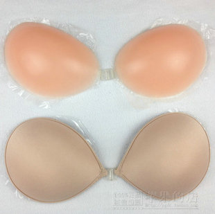 def big code thin section large chest and half cups invisible bra stickup silicone wedding yarn lingerie breathable poly-Taobao