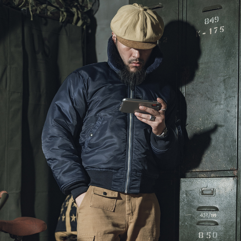 Bad Dog Bronson Replica B-15C Wool Lapel Blue Flight Jacket Ma-1 Monroe Thick Coat B15 Bad Dog Bronson Replica B-15C Wool Lapel Blue Flight Jacket Ma-1 Monroe Thick Coat B15