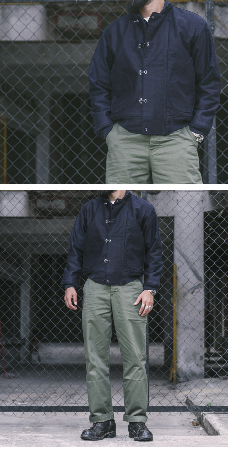 Giacca Marina Militare US Navy N-1 – Foderata In Lana, Blu Scuro, Stile Vintage