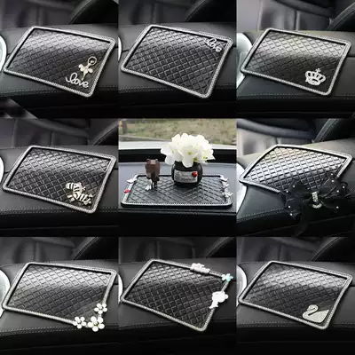 Cute car interior accessories multi-function fixed non-slip pad interior instrument panel mobile phone ornaments