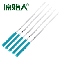 Primitive silicone handle stainless steel baking needle barbecue sign accessories Barbecue tools Skewer baking needle 5pcs