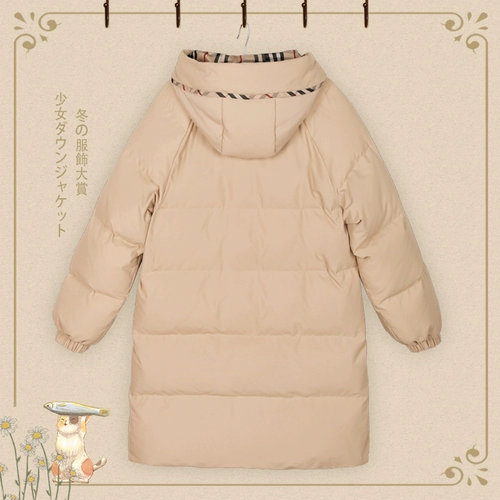 Зимний пуховик, длинная куртка для школьников, 2020, для средней школы, увеличенная толщина