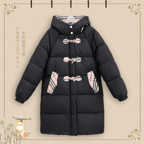 Зимний пуховик, длинная куртка для школьников, 2020, для средней школы, увеличенная толщина