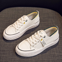 Leather small white shoes womens shoes 2021 new spring spring sports casual plate shoes spring and autumn flat soles