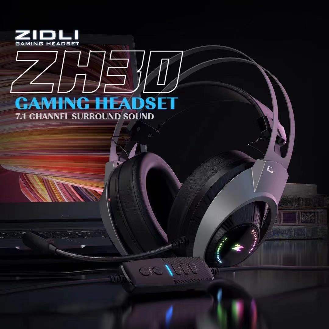 ZIDLI magnetic power new ZH30 cable electric race game headphone ear wheat eating chicken listening to sound resolution 7 1 high sound quality
