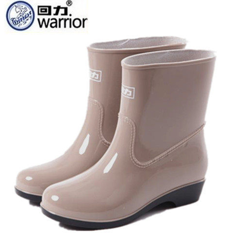 Fashion Back Force Short Drum Rain Shoes Women Waterproof Shoes Adult Rain Boots Female Non-slip Abrasion Resistant Garnter Jacket Water Boots Gel Shoes Cover Shoes