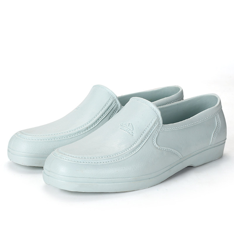 Low Help Rain Shoes Men Waterproof Shoes Bull Ribs Anti-Slip Rain Boots Comfort Soft Glue Pure Rubber Shoes Labor work Construction