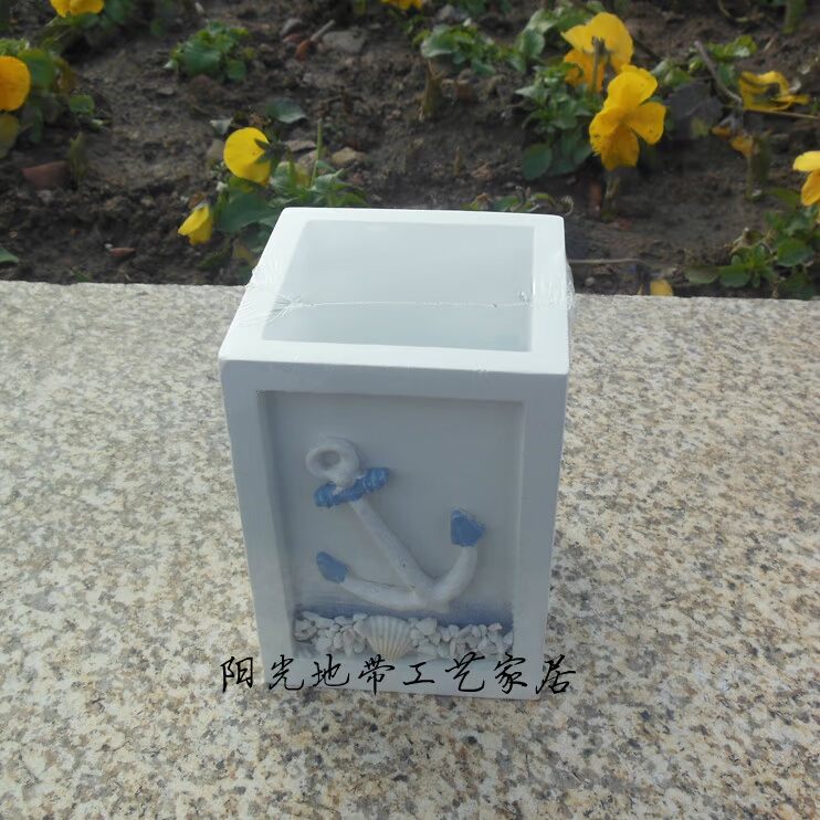 Mới phong cách Địa Trung Hải twine bút giữ trang trí nhà đồ trang trí bằng gỗ thủ công hộp lưu trữ hàng thủ công Ưu đãi đặc biệt đồ trang trí phòng khách