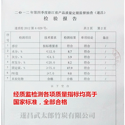 Suichang High -Hard Высокая температура бамбукового древесного угля Гранулярный пол Новое украшение для очистки домов