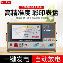 Tianyu pointer megohmmeter electrician rocker high voltage leakage detector insulation resistance tester 500V 1000V