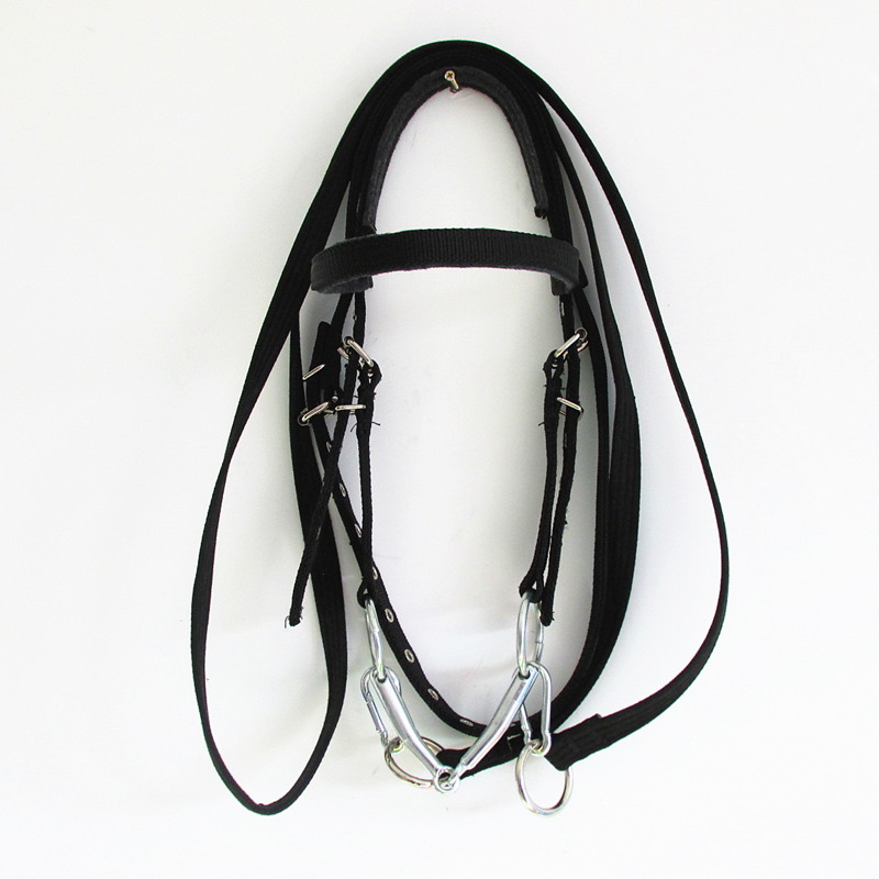 Water reins mouthbit set horse water pull rope plus cotton nylon material does not hurt the horse size adjustable