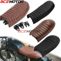 Applicable Motorcycle retrofit cushion fur caterpillar Camel Cushion Seat Bag Saddle Flat Base CG Ben T125 Cushion