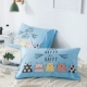 Cartoon bông gối 100% cotton trẻ em ký túc xá đơn gối bìa 48 * 74cm một cặp váy - Gối trường hợp