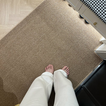 Entrance door floor mat solid color imitation sisal carpet door mat