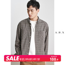 2022 Spring new Advanced Sensation Day Series Retro Plaid Long Sleeve Shirt Men Loose Spring Autumn Men Casual Lining Clothes