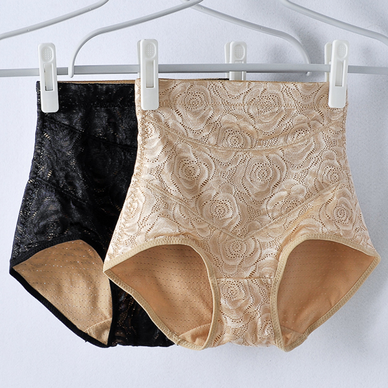 Mid-waist birth breathable underpanties tight hips and thin belly bearing shaped shaped beauty bondage pants