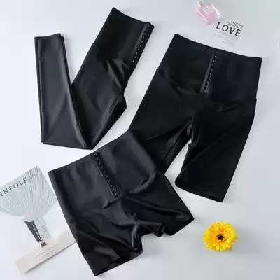High-waisted hips waist tight-fitting belly pants riding yoga pants sports outside wearing bottom leg pants plastic shaping pants