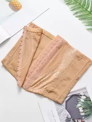 Summer ultra-thin breasted belly belt mesh breathable girdle post-partum shaping body tight waist artifact fat burning stomach