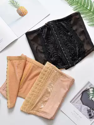 Summer ultra-thin breasted corset belt mesh breathable corset belt postpartum shaping tight-fitting small belly strong bondage