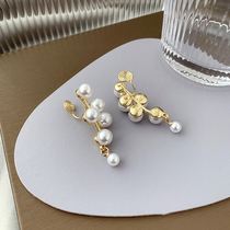 Fashion 100 Hitch Earrings Korea Temperament Net Red Retro Pearl Earrings With Lukewarm Wind Mosquito Coil Dish Without Earhole Ear Clip