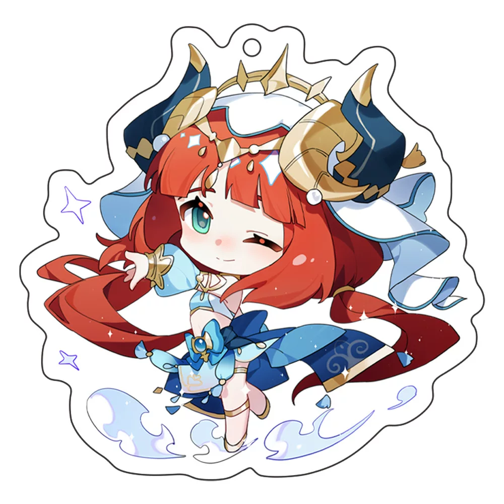 Genshin Impact, acrylic pendant, backpack, keychain
