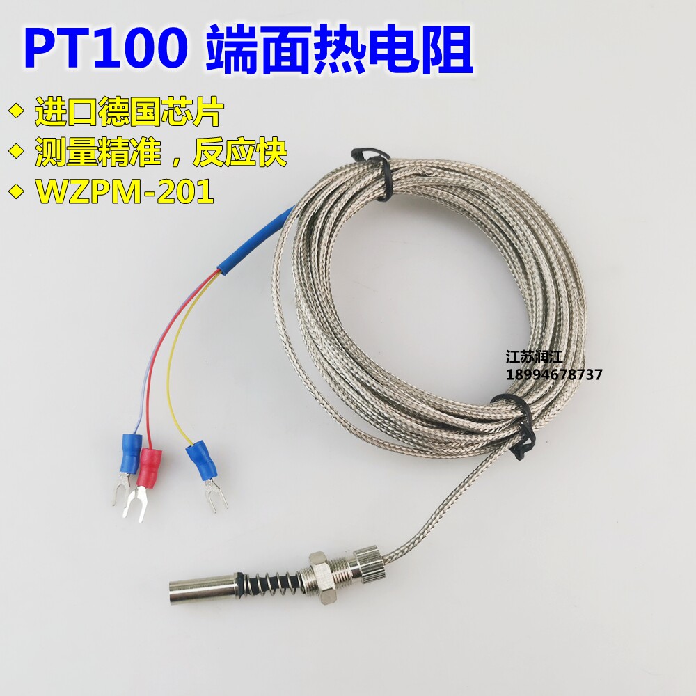 WZPM-201端面热电阻 Pt100端面电阻 温度探头 温度传感器表面