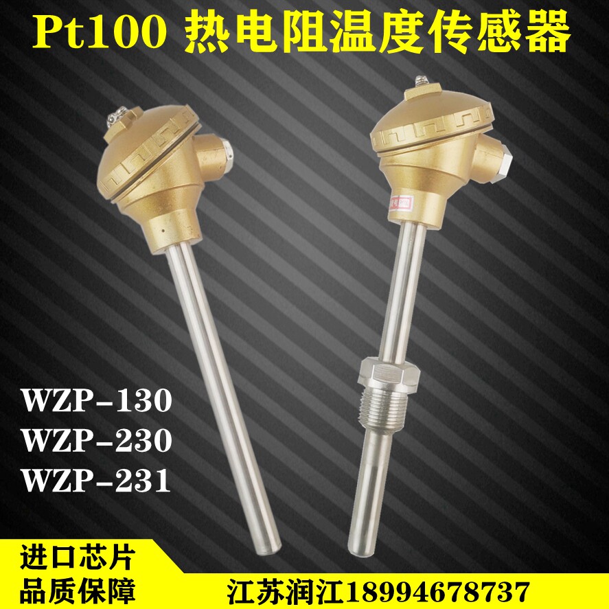 WZP130/WZP-230 PT100铠装热电阻WZP231铂热电阻热电偶温度传感器