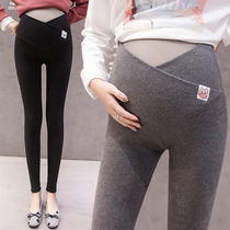 Pregnant women wear spring and autumn pants plus 200 kg fat mm loose double - custodian cotton fashion punch pants