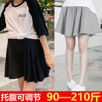 Weight plus large summer Modall cotton pregnant womans skirt shorts loose 200 pounds of bloated leg shorts