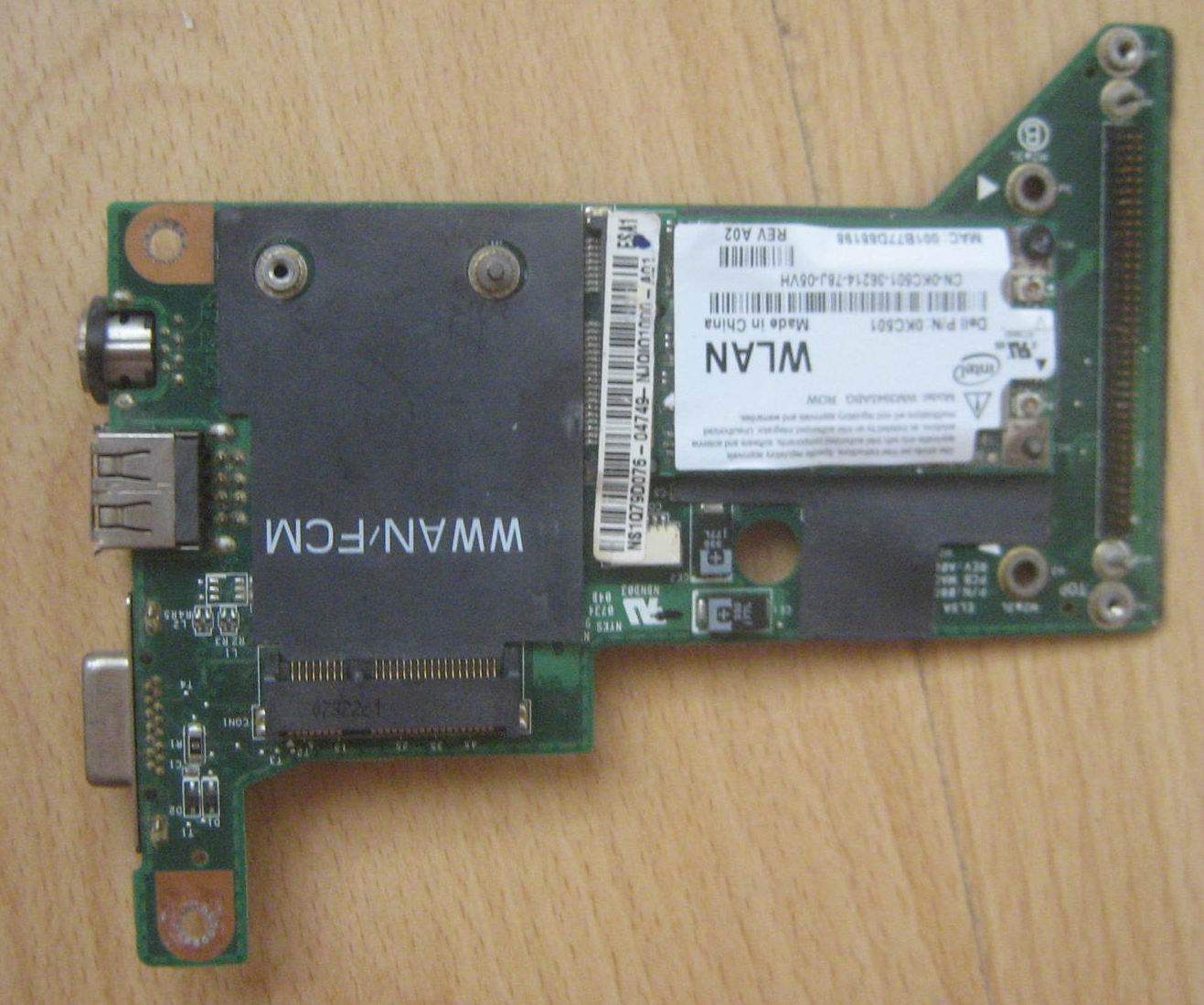 Dell DELL 1420 external display board VGA board USB interface board Original disassembly 