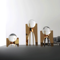 Crystal wrought iron multi-material ornaments home soft decorations