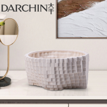 Modern creative disk resin home soft decoration Nordic white model room accommodation simple desktop furnishings