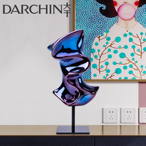 Light luxury creative art ornaments modern home soft decoration living room porch TV cabinet wine cabinet abstract decorative crafts