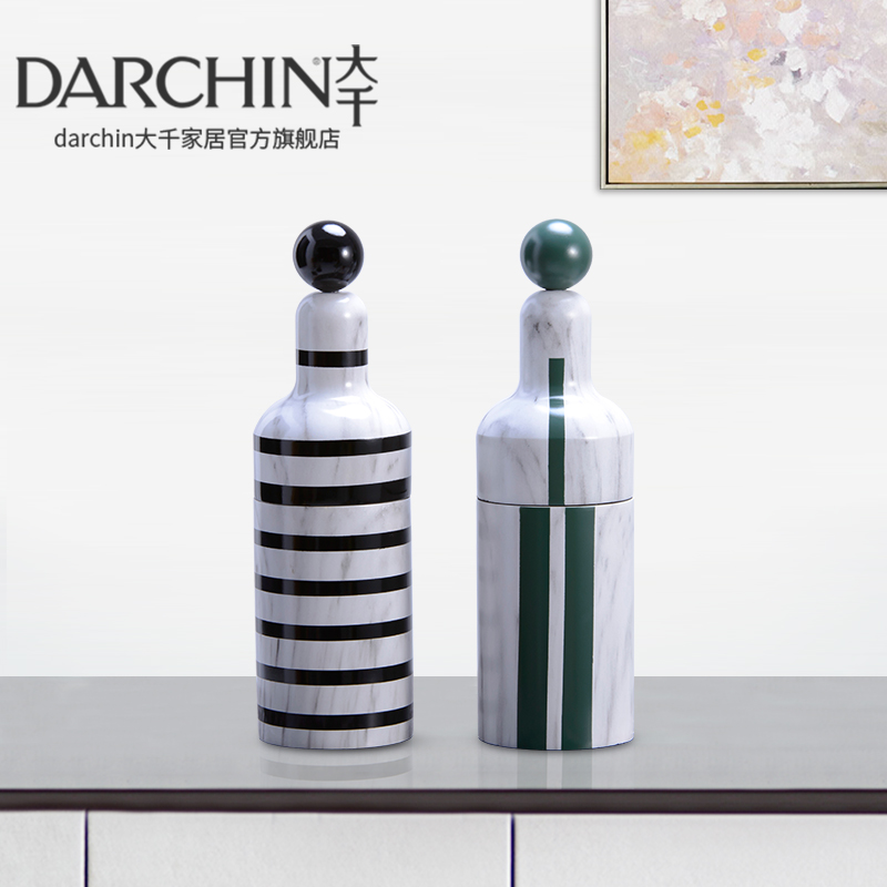 Modern simple office ornaments Home accessories Living room TV cabinet Wine cabinet Creative designer soft furnishings