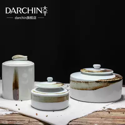 Daqian home Chinese ceramic tea jar storage pot tea table appliances decoration decoration model room decoration