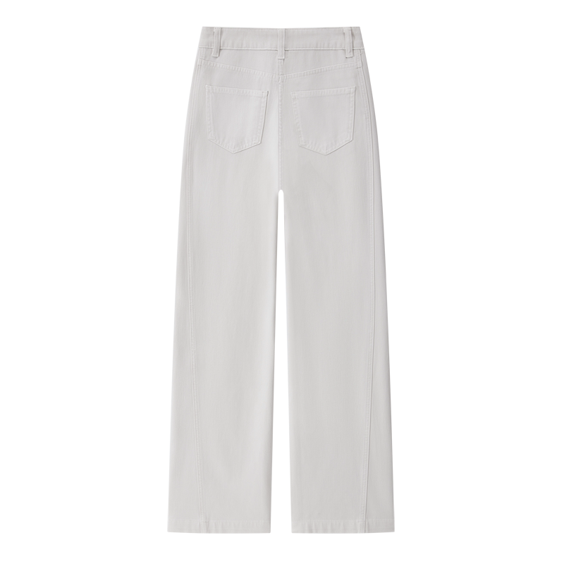 K50198-2026 Summer New Style Straight-Leg Women's Jeans, Fashionable, Casual, Versatile, Slimming, High-Waisted Long Pants
