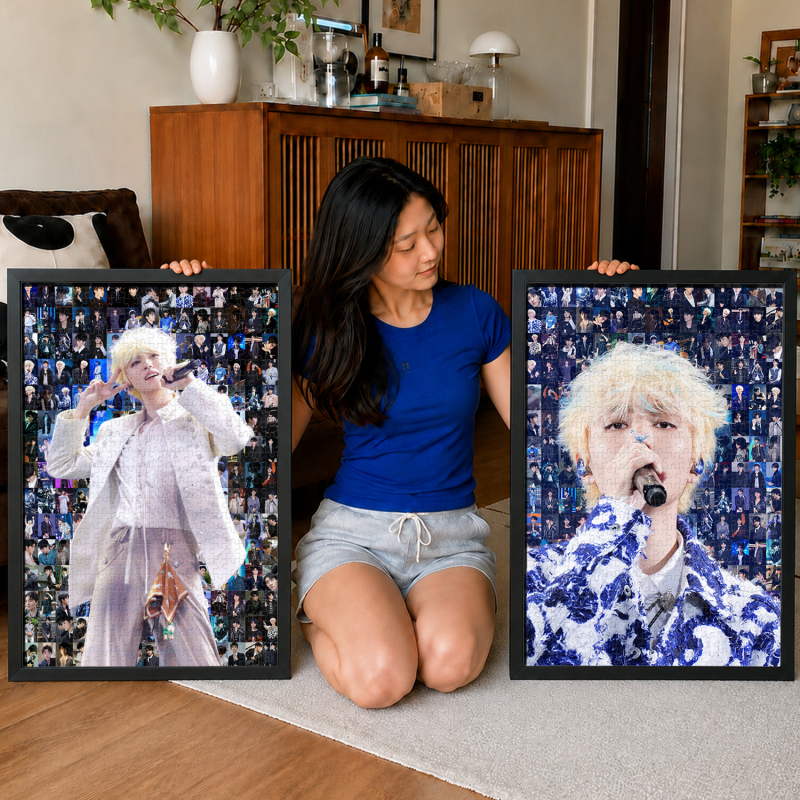 Wang Junkai 1314-Piece Puzzle Merchandise from the Tide Overflowing Tour Concert, Birthday Gift DIY for Friends
