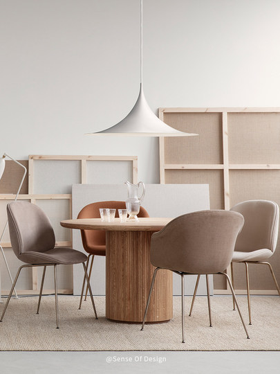 丹麦单头吊灯semi简约餐桌餐厅灯个性喇叭灯设计师款金属灯