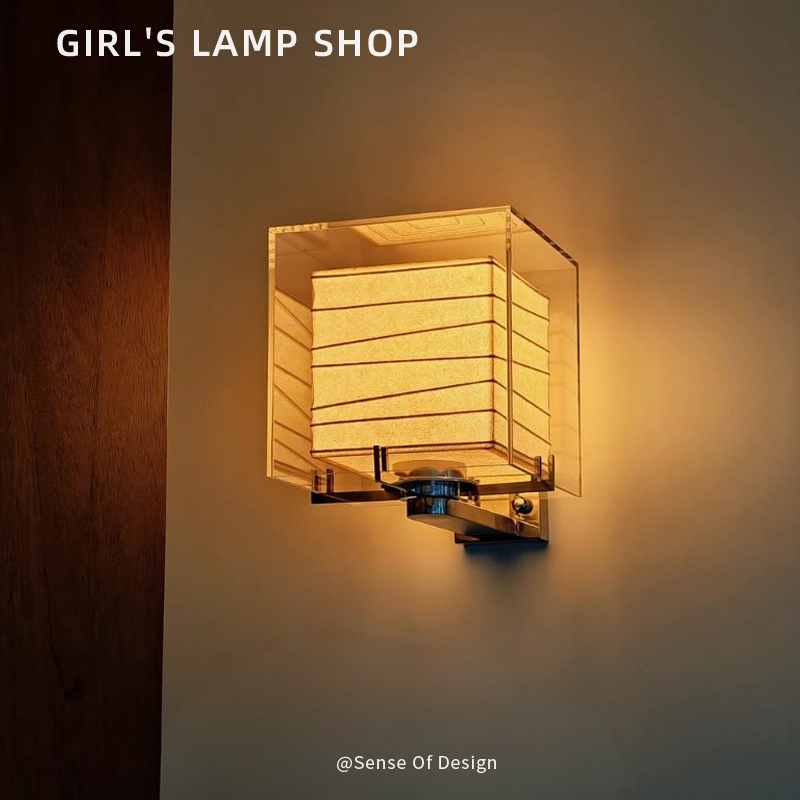 Girl's Lamp Shop Tokyo Andaz Wall Lamp Designer Style Bedroom Bedside Lamp Japanese Style Entrance Hallway Wall Lamp