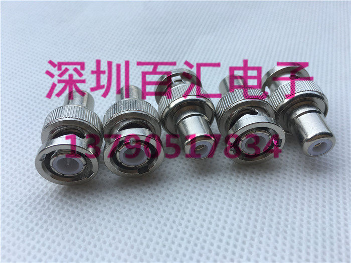 High Quality Silver Plated RF RF Connector BNC RCA-JK Adapter BNC Male to Lotus Female Video to AV