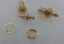 High frequency SMA-KY-1 split 1 8-hole SMA connector SMA female head outer screw inner hole RG178 silver plated wire