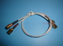 SMA-J SMB-K radio frequency coaxial connection line SMA public SMB album-plated silver AP high frequency 50 oum jump line