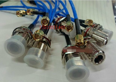 SMA N-JKY Radio Frequency coaxial 50 Osemi soft microwave jumper HF SMA revolution N Mother with disc RG402 line
